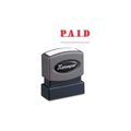 Shachihata Inc. Xstamper® Pre-Inked Message Stamp, PAID, 1-5/8" x 1/2", Red 1221